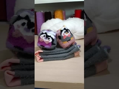 ১০০% পলিস্টার অনুকরণীয় পশম যন্ত্রপাতি সতর্কতা এবং নরম সোয়েটার তৈরির জন্য